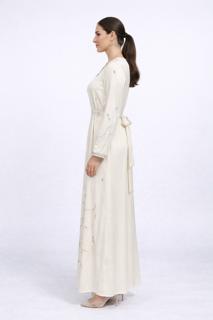 Elegant Embellished Kaftan Dress – Luxury Modest Wea