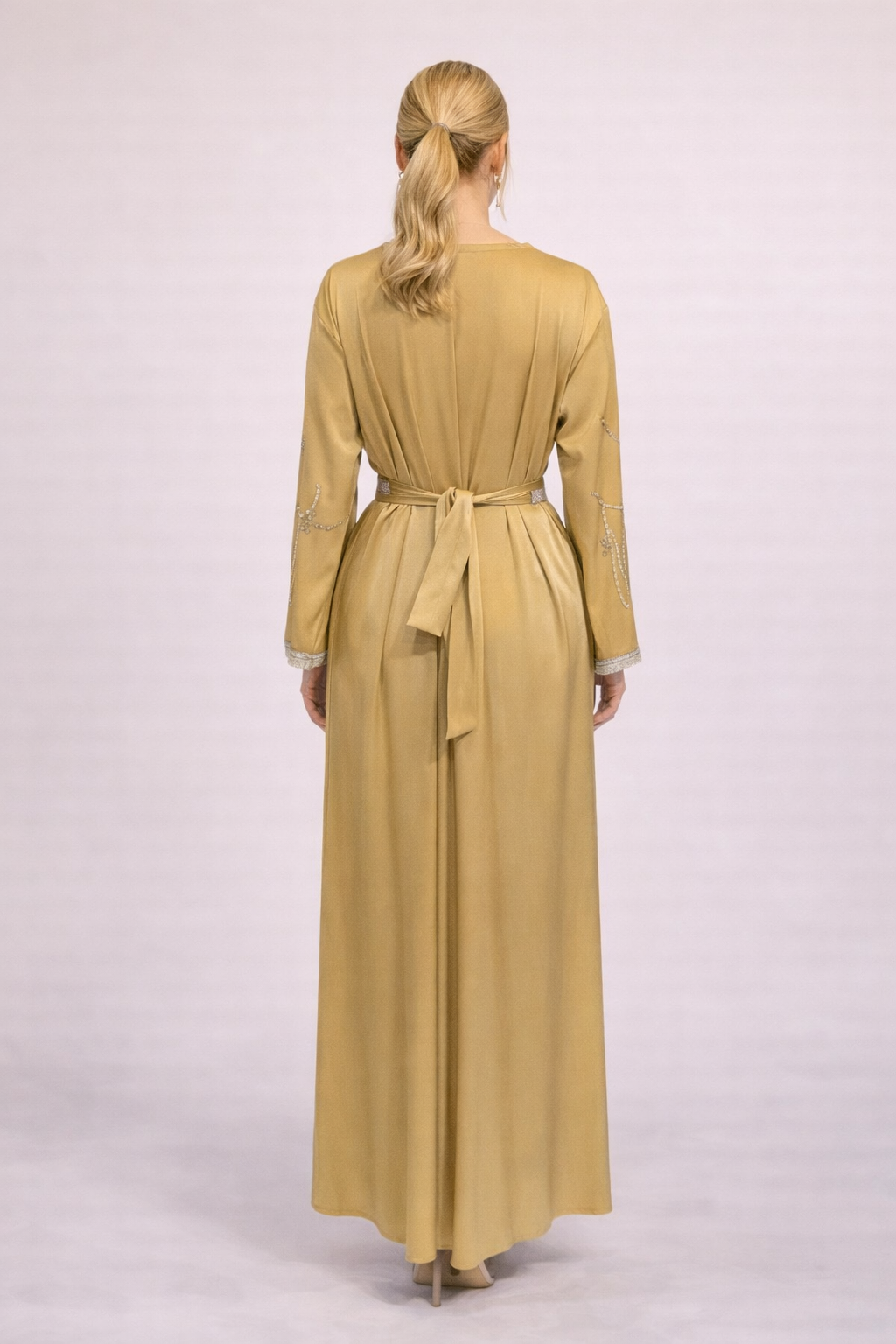 Elegant Embellished Kaftan Dress – Luxury Modest Wea