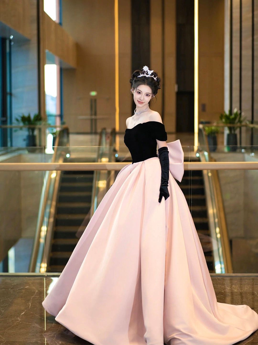 Pink Contrast Gown