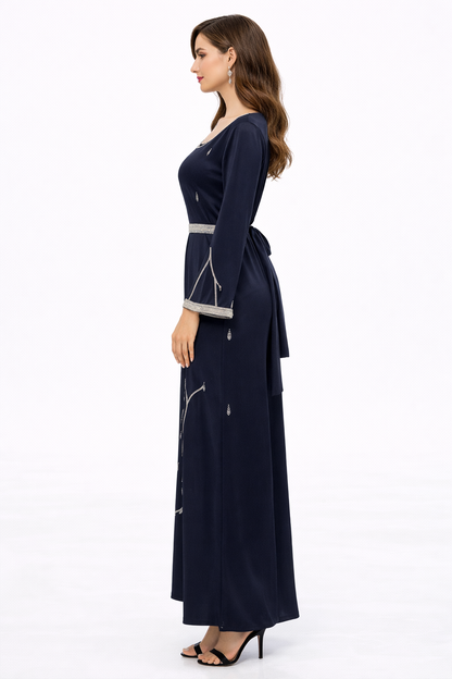 Elegant Embellished Kaftan Dress – Luxury Modest Wea