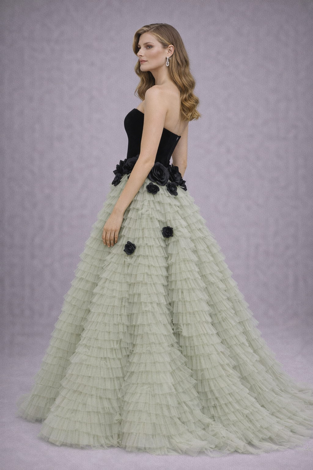 Luxury Layered Tulle Gown