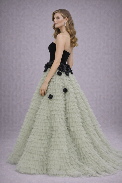 Luxury Layered Tulle Gown