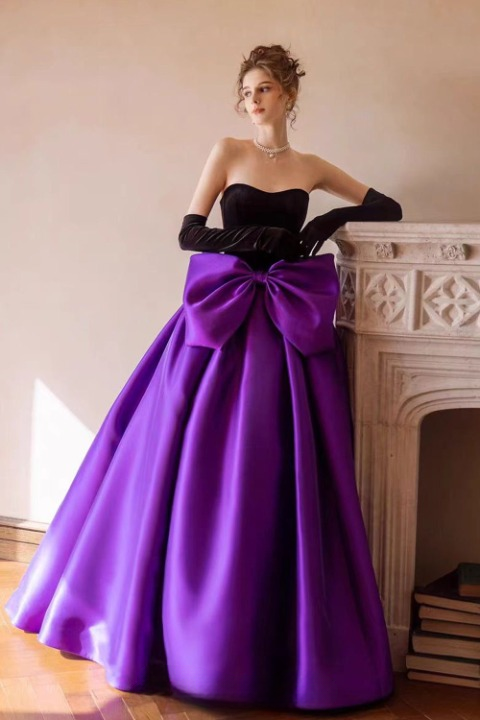 Midnight Lavender Formal Gown