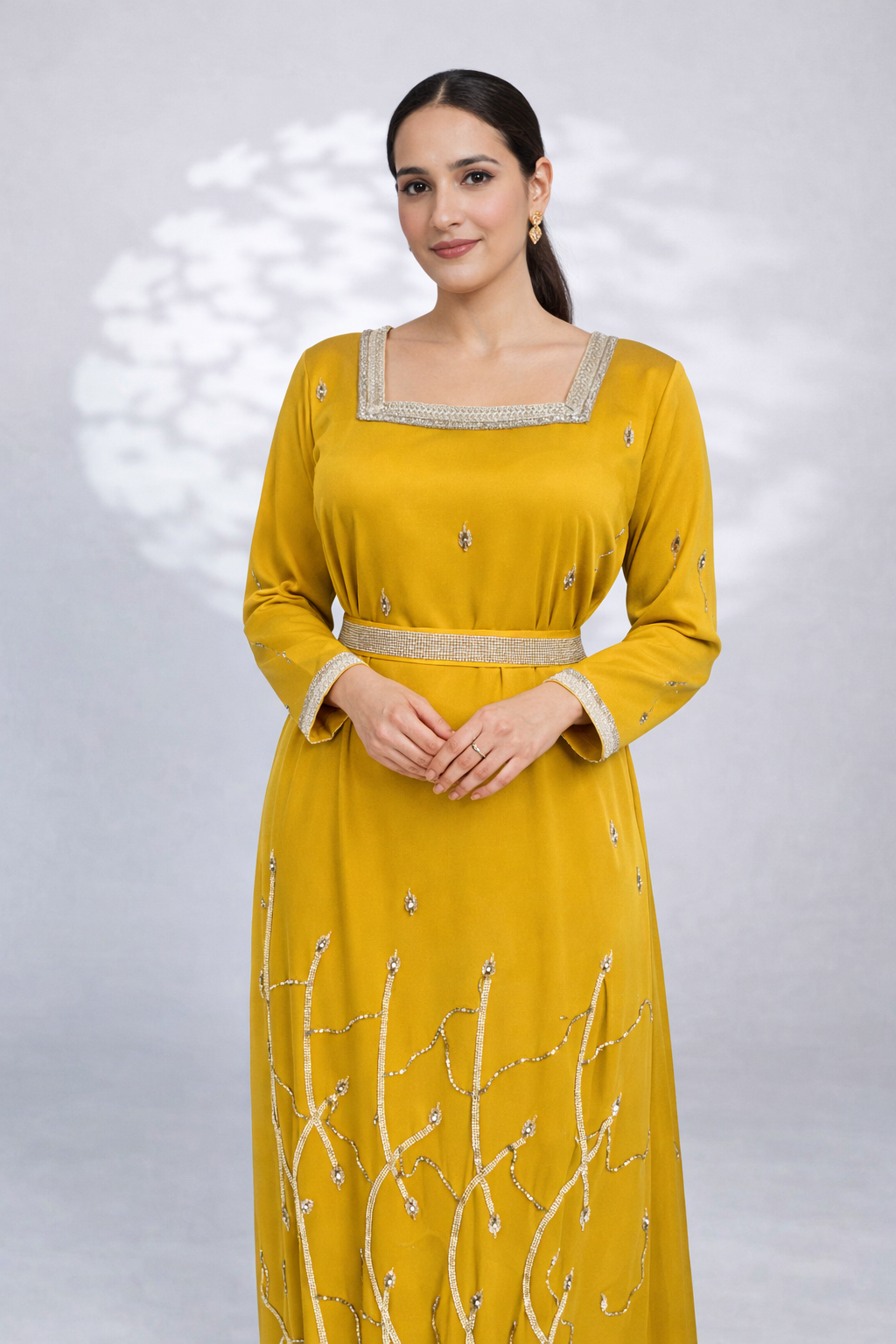 Elegant Embellished Kaftan Dress – Luxury Modest Wea