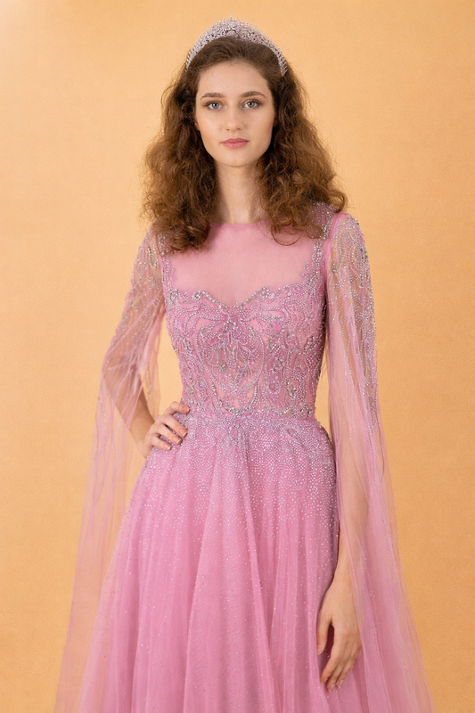 Luxury Pink Party Gown