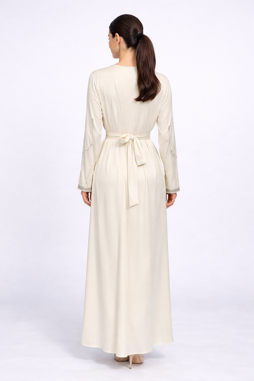 Elegant Embellished Kaftan Dress – Luxury Modest Wea