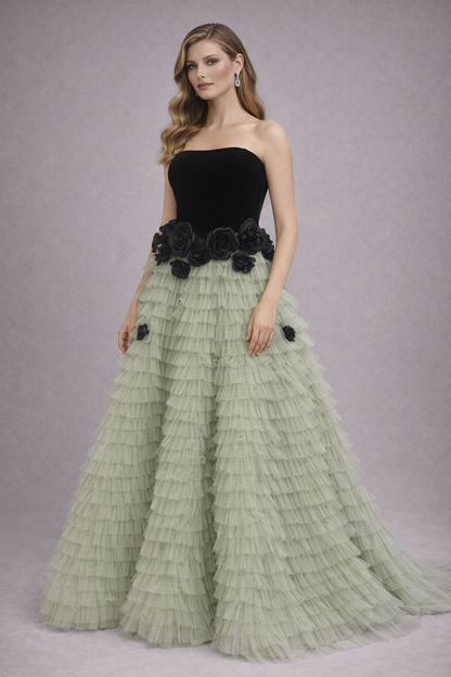 Luxury Layered Tulle Gown