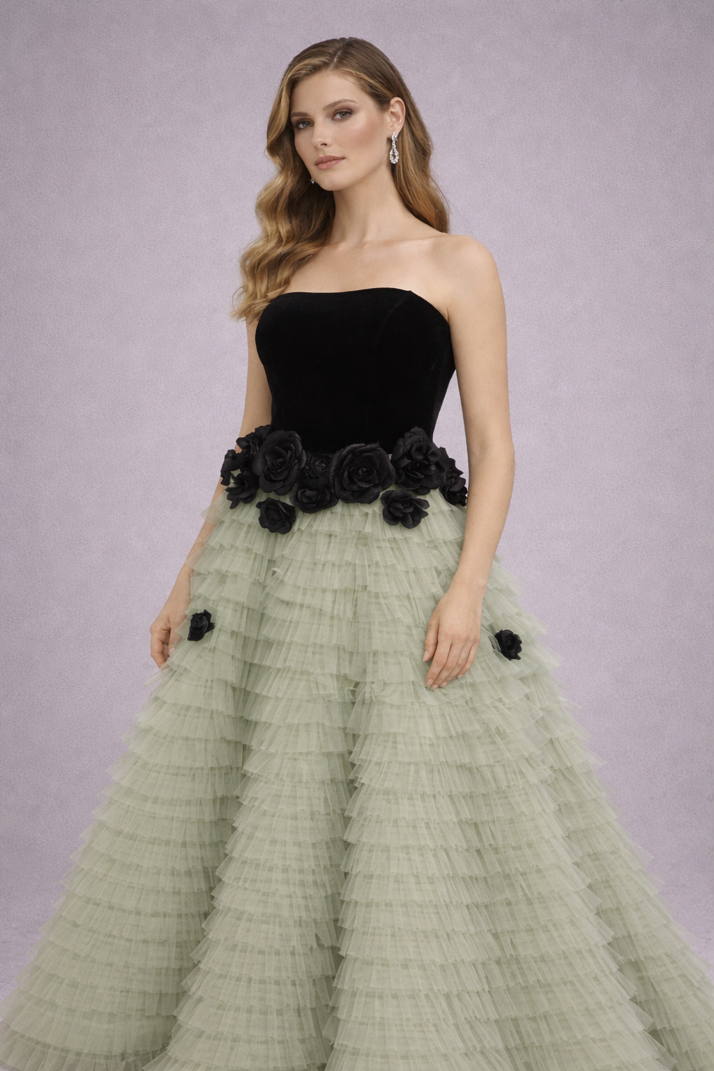 Luxury Layered Tulle Gown