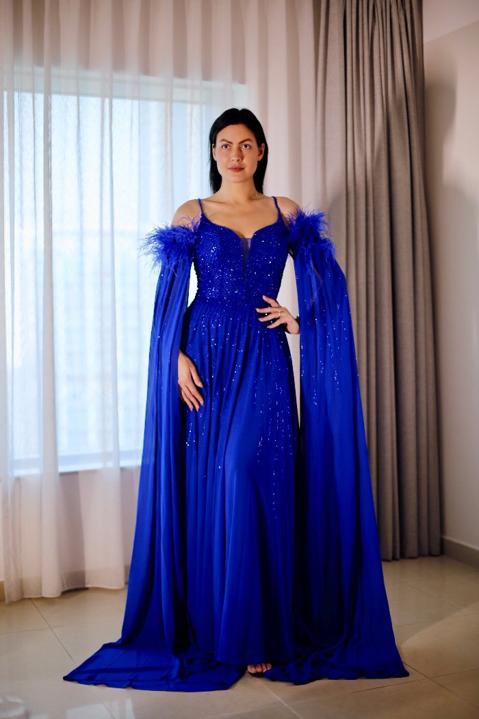 ROYAL SAPPHIRE GLAMOUR GOWN