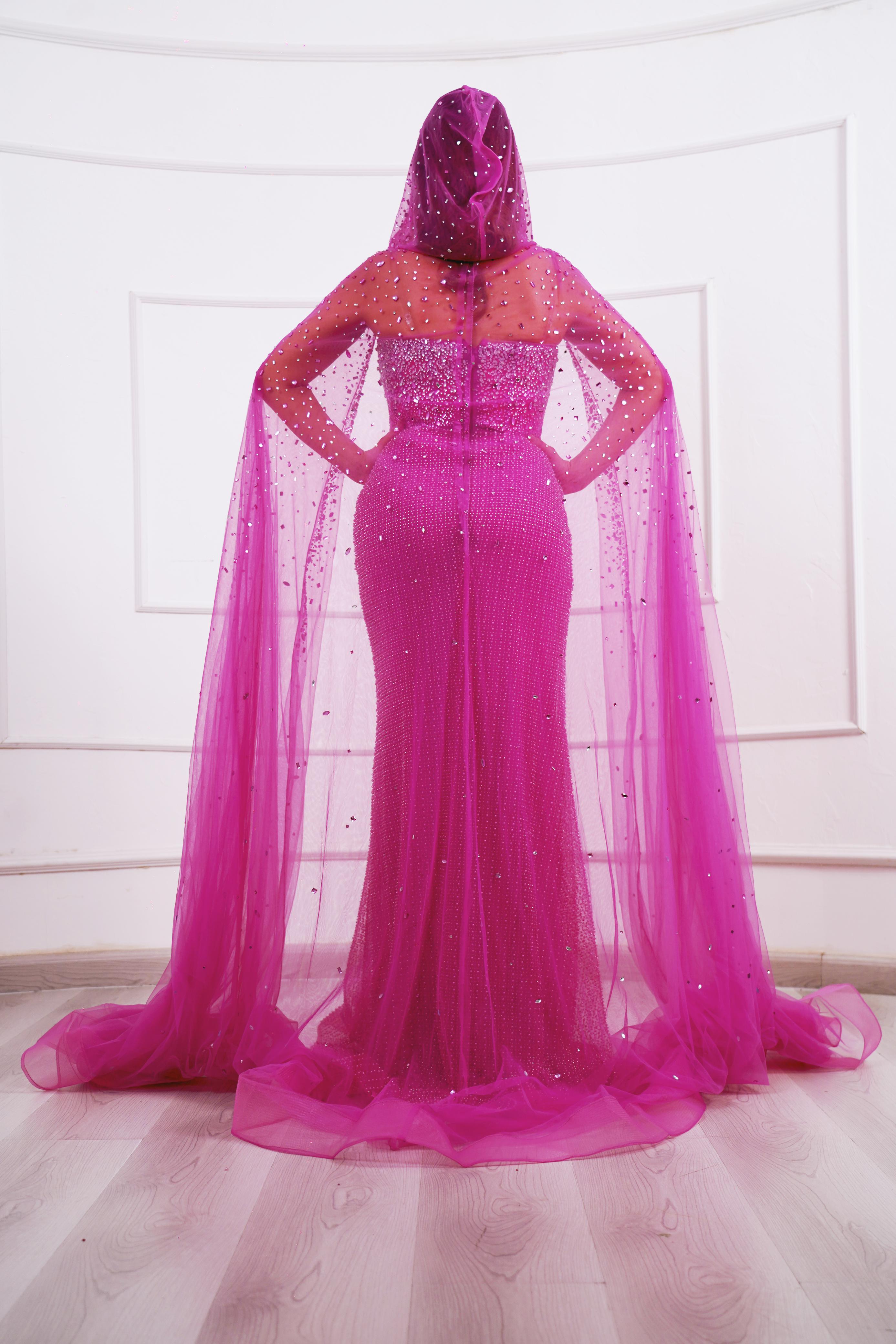 Glamorous Fuchsia Gown