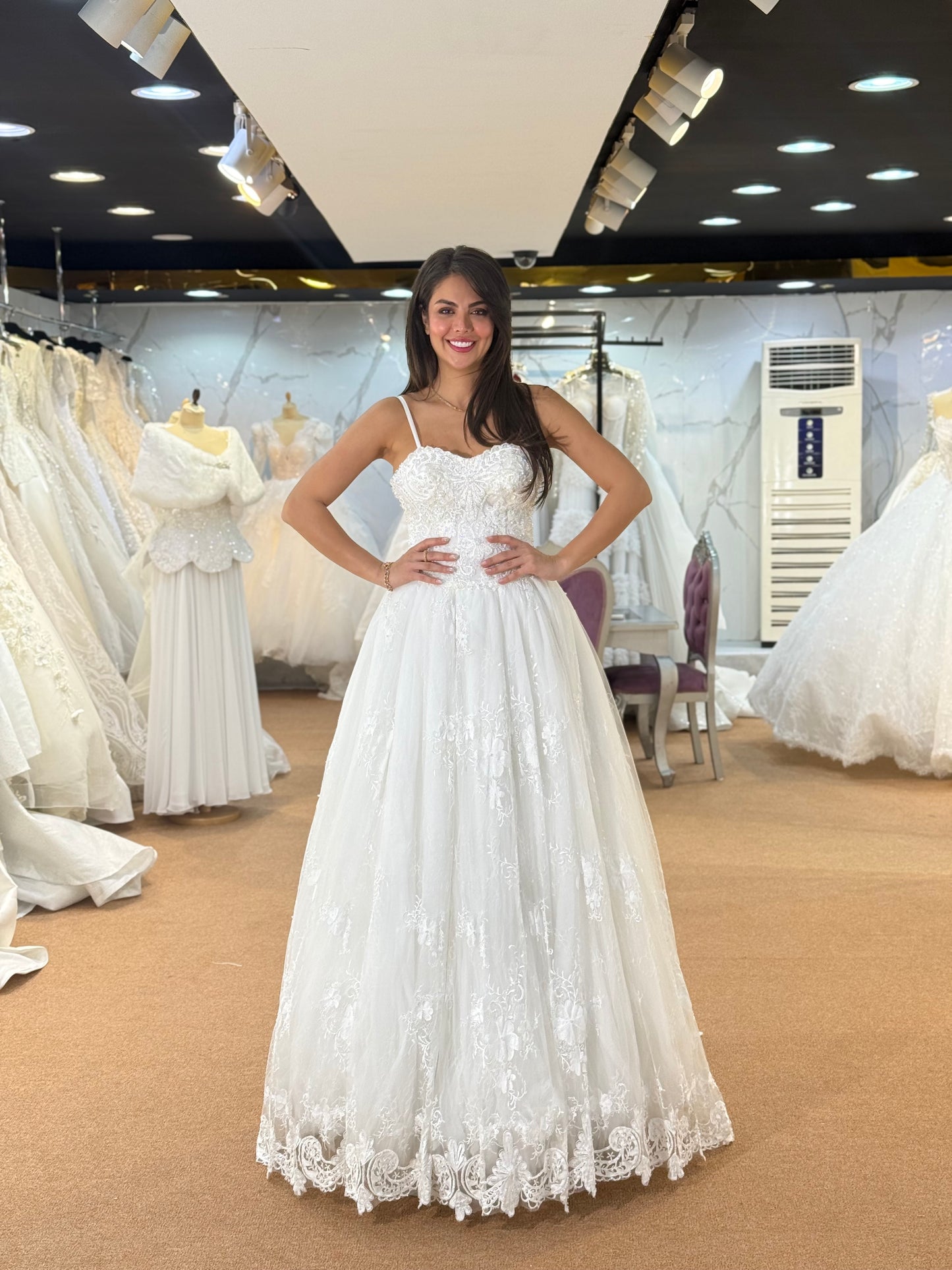 Elegant Embellished Bridal Tulle Gown