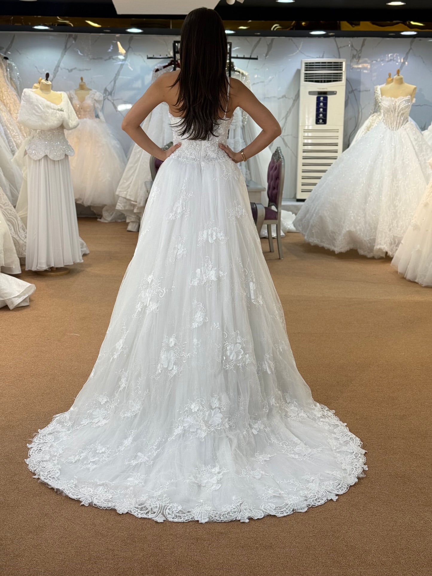 Elegant Embellished Bridal Tulle Gown