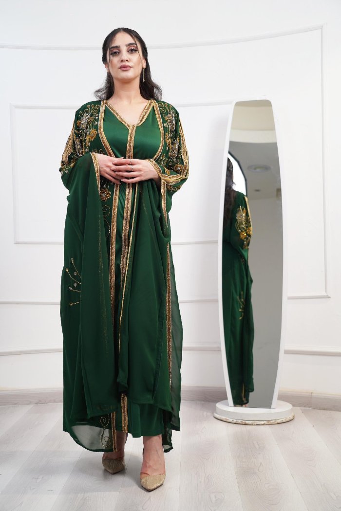 Dark Green Kaftan 