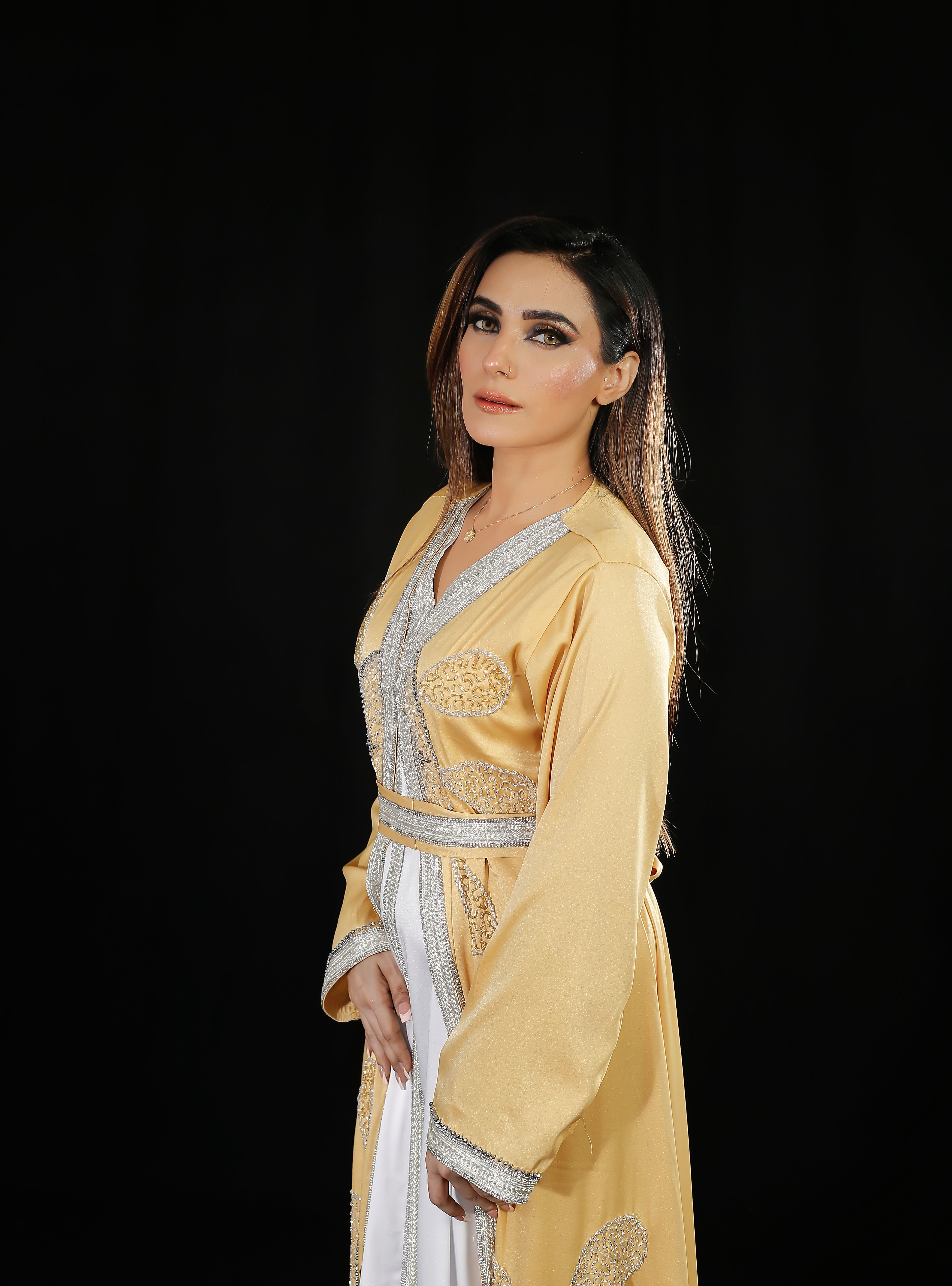 Golden Elegance Kaftan