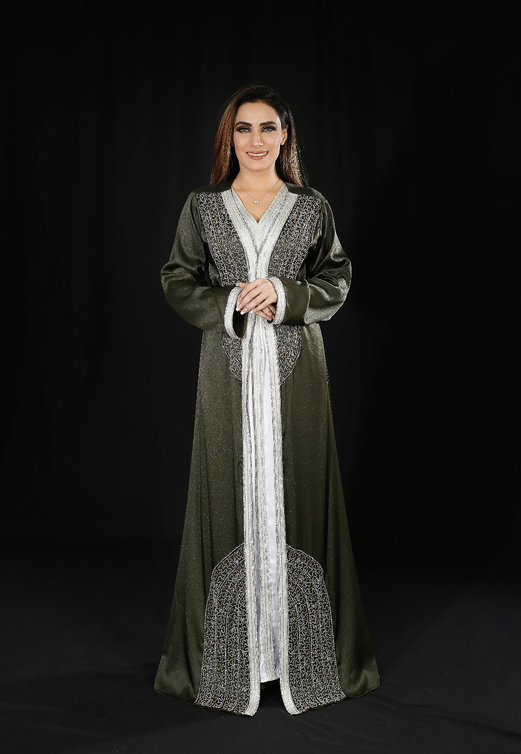 LUXE OLIVE KAFTAN