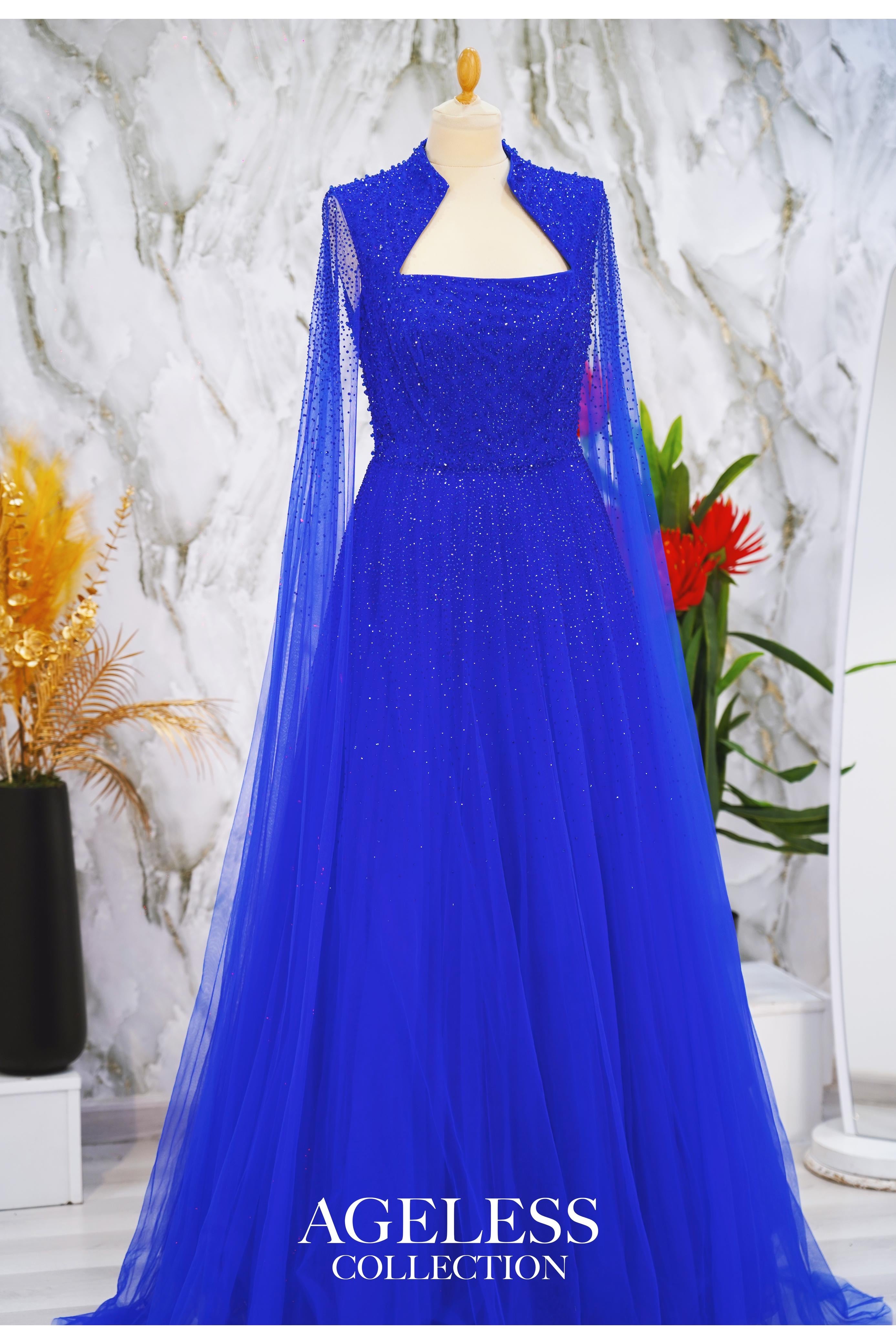 Sparkle Long Sleeves Gown